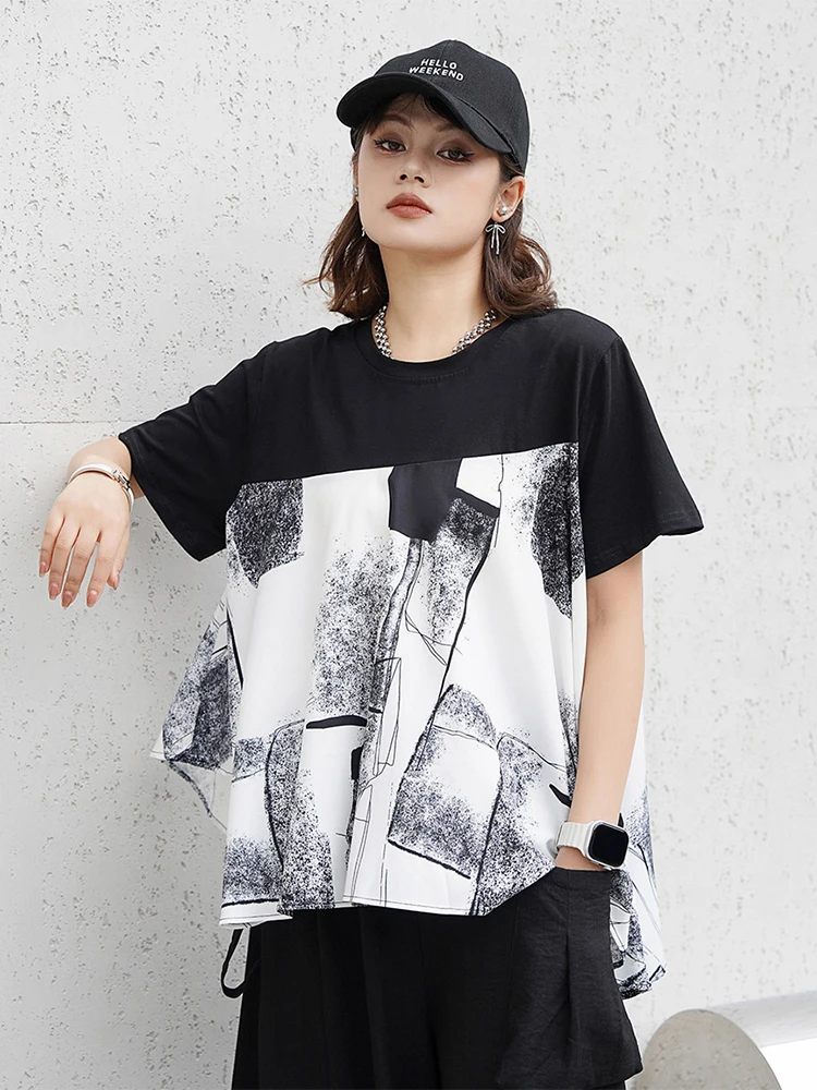 Max LuLu Fashion Printed Tops Womens Summer Korean O Neck Leisure Loose Tee Shirts Ladies 2024 Classic Harajuku Elegant Clothes