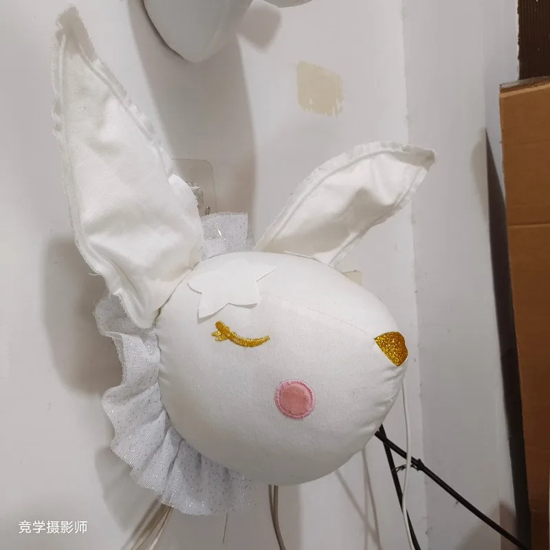 Animali in feltro fatti a mano Testa di animali di peluche 3D Teste di elefante Testa di cigno Decorazione da appendere a parete per la decorazione della camera da letto dei bambini della scuola materna