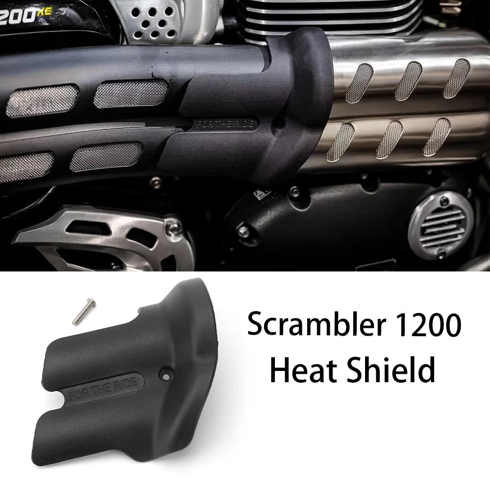 Exhaust Pipe Protector, Motorcycle Muffler Heat Shield Cover, and Decorative Upgrades  For Scrambler 1200 with New Accessories: