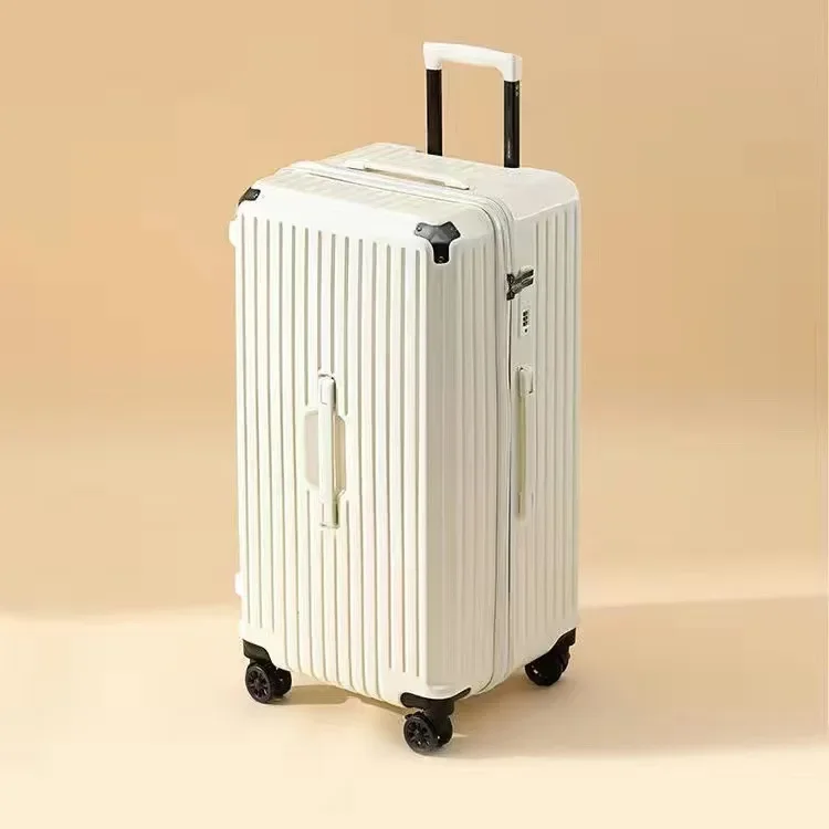 Travel Suitcase 28/32/34 Inch Large Capacity Free Shipping Rolling Luggage Unisex White Travel Box on Wheels Shipping from US