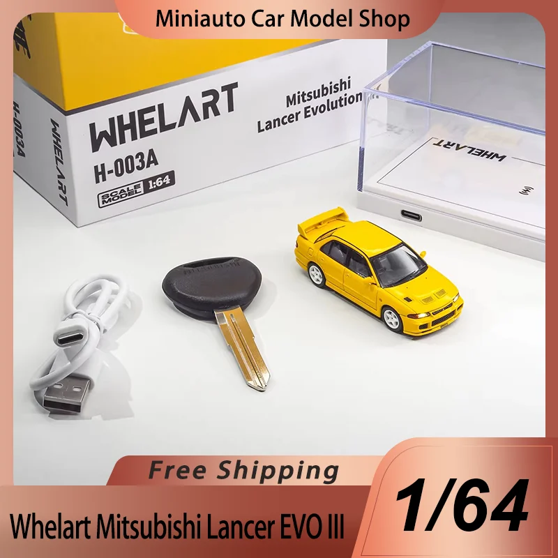 nuovo-in-stock-modellino-whelart-1-64-mitsubishi-lancer-evo-iii-con-luci-miniatura-in-lega-modellino-diecast-con-induzione-magnetica-regalo-giocattolo