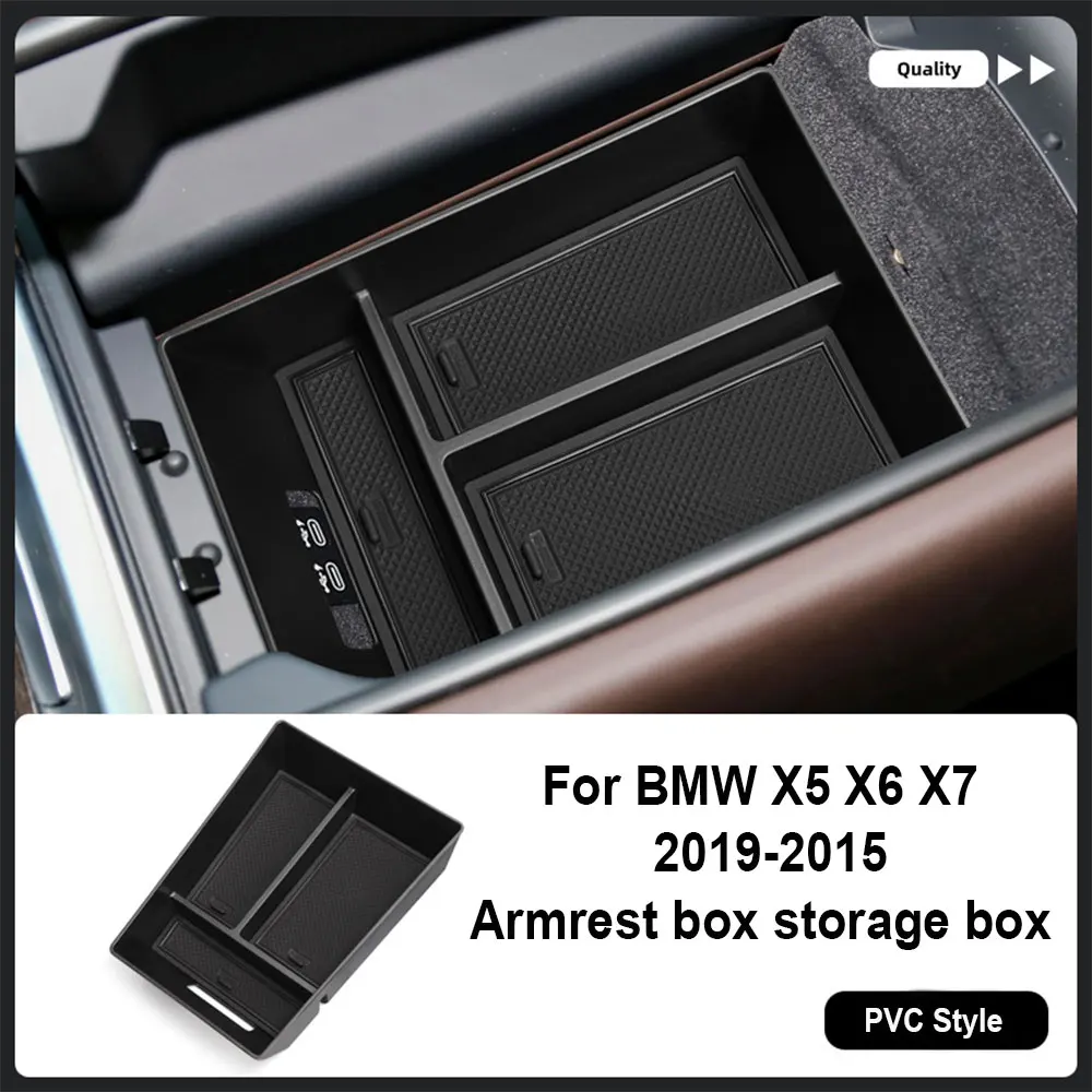 

For BMW X5 X6 X7 2019 2020 2021 2022 2023 2024 Armrest Storage Box Central Control Compartment Modified Box Car Accessories