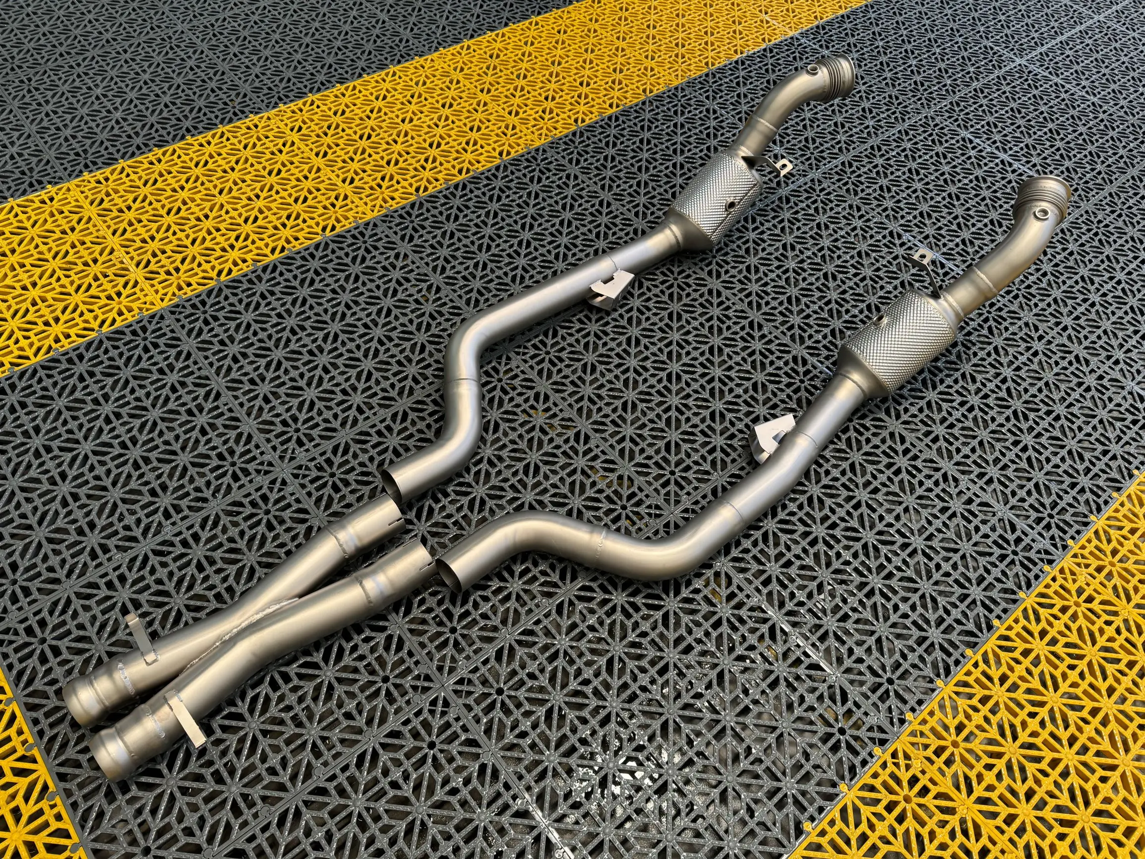 Racing Exhaust High Flow Exhaust Header Downpipe for   W221 S600