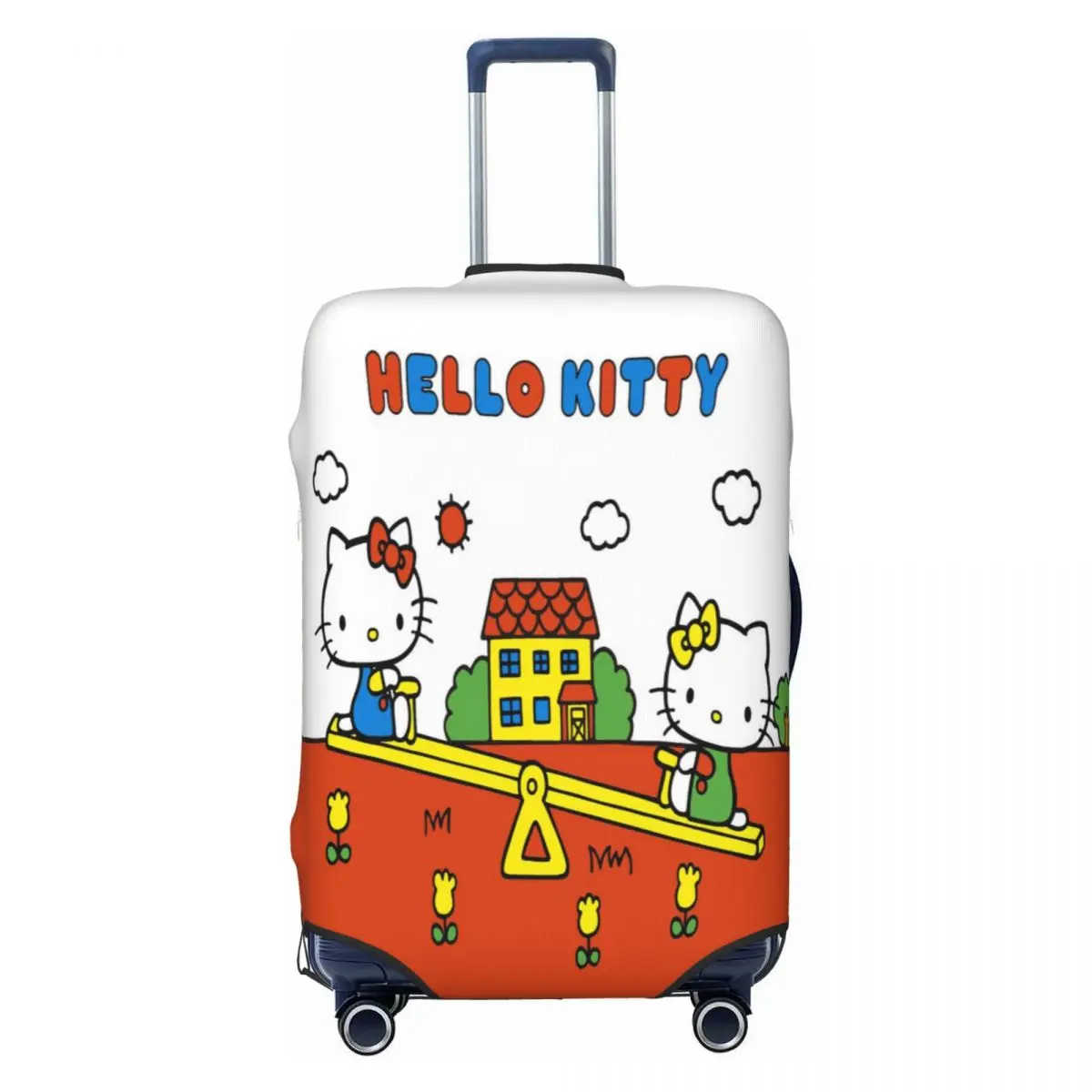 

Custom Anime Hello Kitty Luggage Cover Protector Fashion Cartoon Cat Travel Suitcase Covers for 18-32 Inch