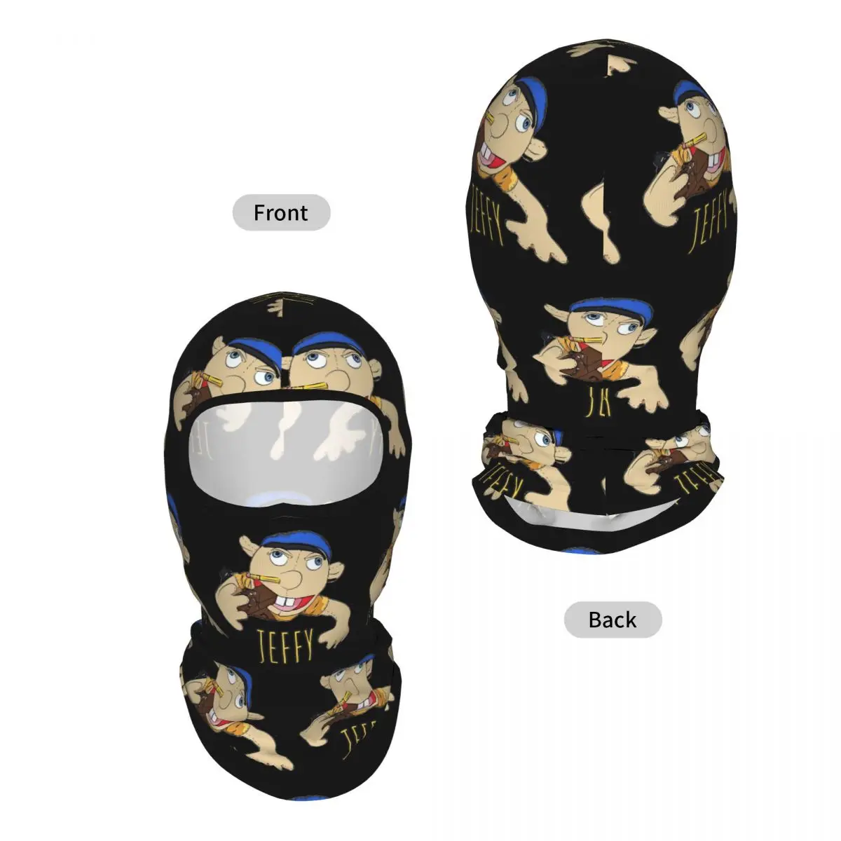 Jeffy The Puppet Hot Selling! Breathable Thin Balaclava Full Face Mask Sun Protection Neck Gaiter For Motorcycle Cycling
