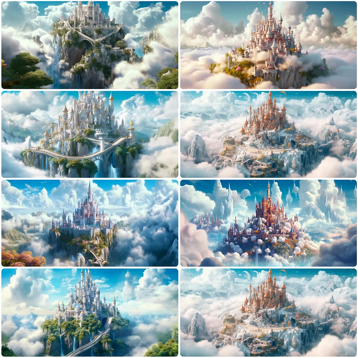 

Fantasy Landscape Castle on Cloud Diamond Painting Diy Cross Stitch Kit Embroidery Full Drill 5D Diamond Mosaic Home Decor Gifts