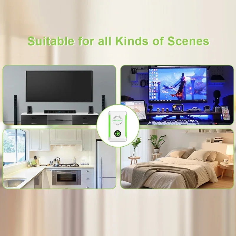 جهاز توفير الطاقة الذكي، محول مقبس الولايات المتحدة/الاتحاد الأوروبي لتقليل التكلفة الفعالة في المكتب والمنزل #1