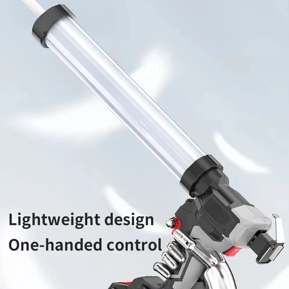 Cartucho elétrico e selante de salsicha, pistola de calafetagem com bateria de 21V com 2 baterias de lítio