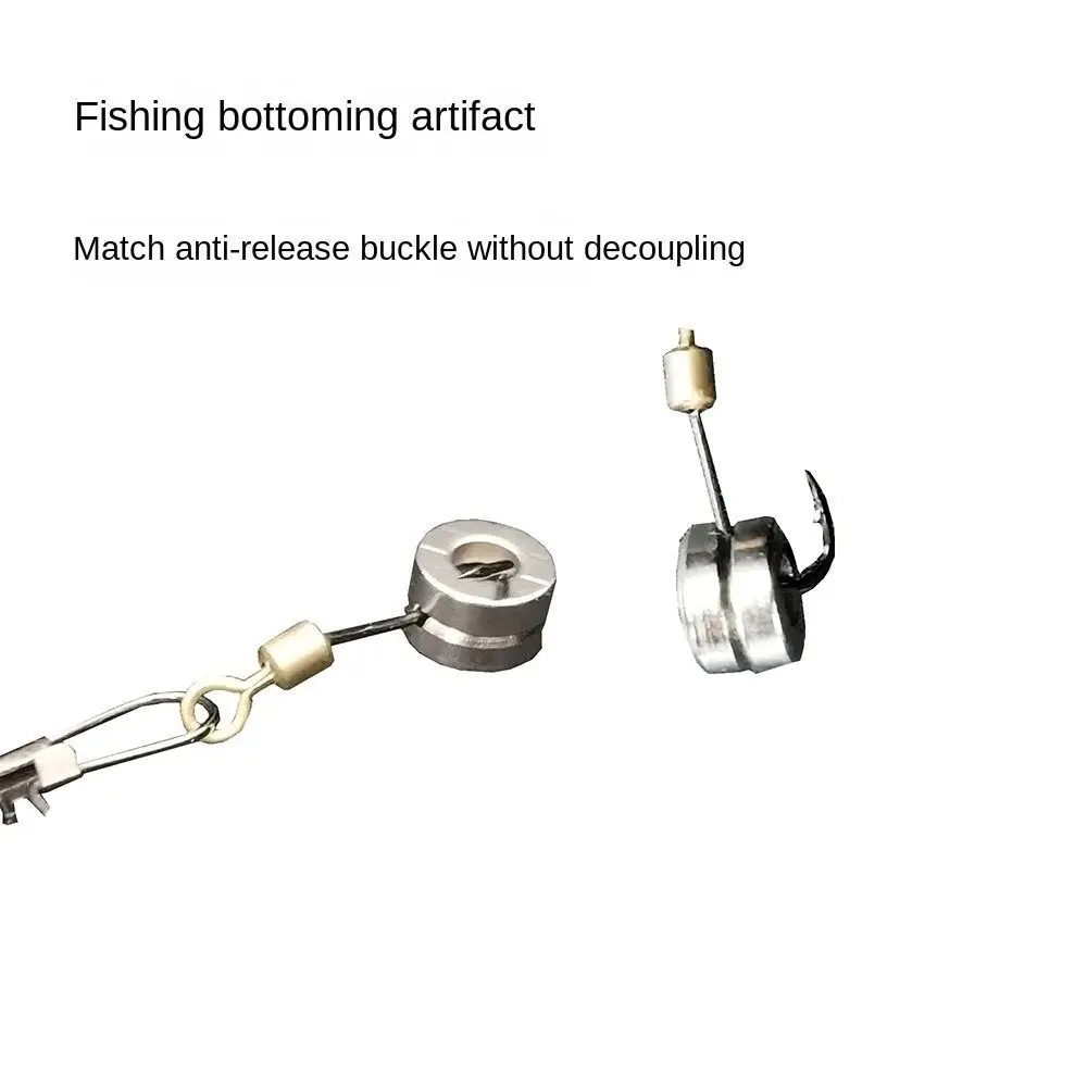 Salvage Magnet Fishing Bottom Rigs Saltwater Environment Anti-slip Magnetic Bottom Tracker Stainless Rapid Sinking