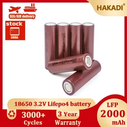 Lifepo4 18650 3.2V 2000mah Rechargeable Battery Cell Brand New Long Cycle Life For Power Tool Home Appliance Solar System