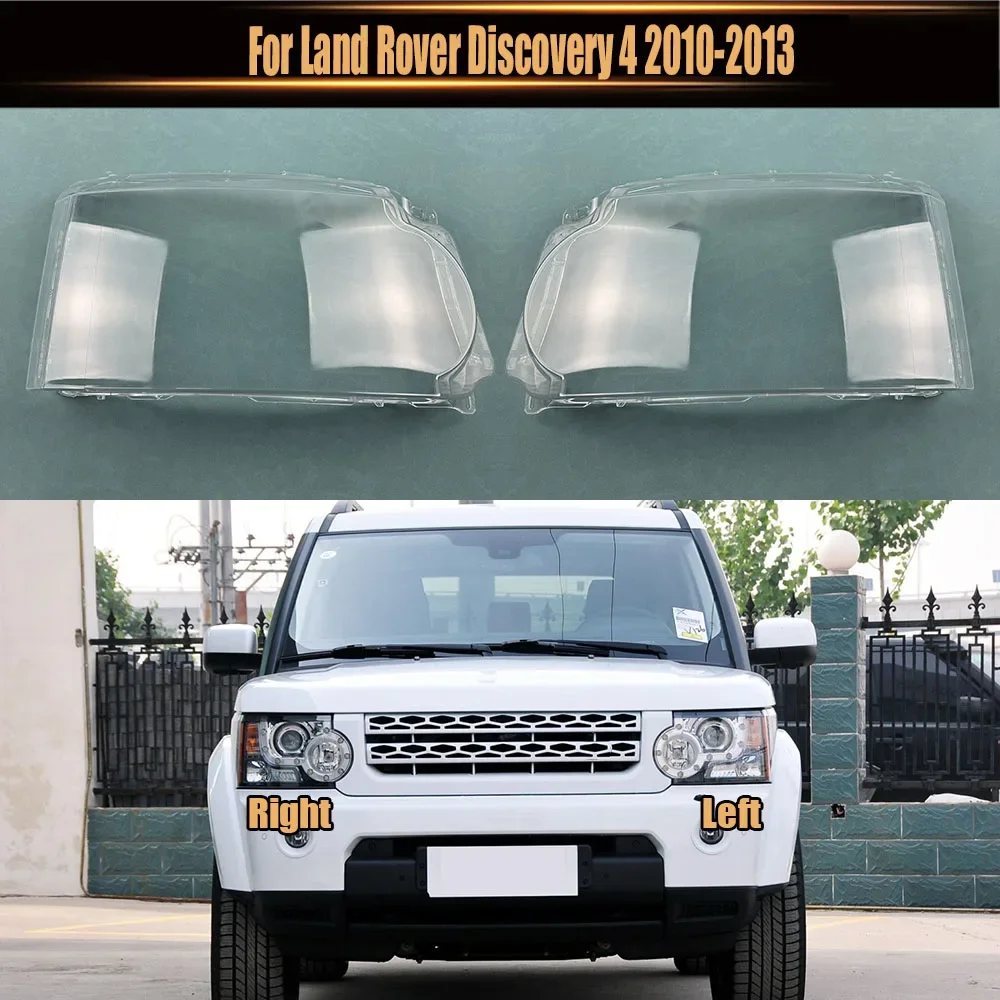 

For Land Rover Discovery 4 2010 2011 2012 2013 Headlight Cover Transparent Headlamp Shell Plexiglass Replace Original Lampshade