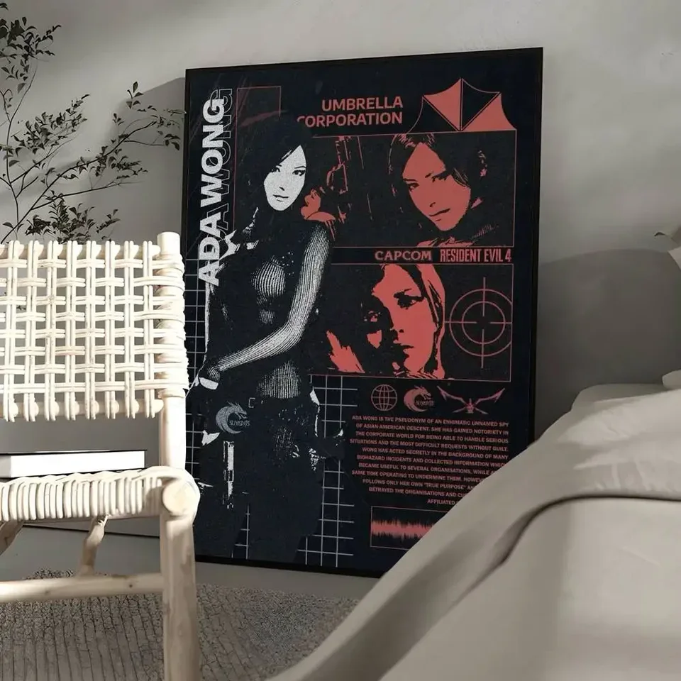 1PC Modern Style Waterproof Paper Poster for Wall Art Decoration Featuring Game-Inspired Design Ideal for Living Room Bedroom Of