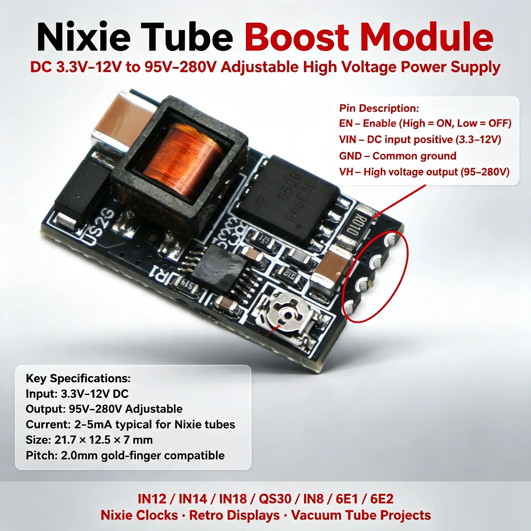 conversor-de-tensao-hv-para-tubo-nixie-dc-dc-33-12v-5v-para-95-280v-170v-160v-modulo-de-alimentacao-driver-in12-in14-in18-in8-6e2-6e1