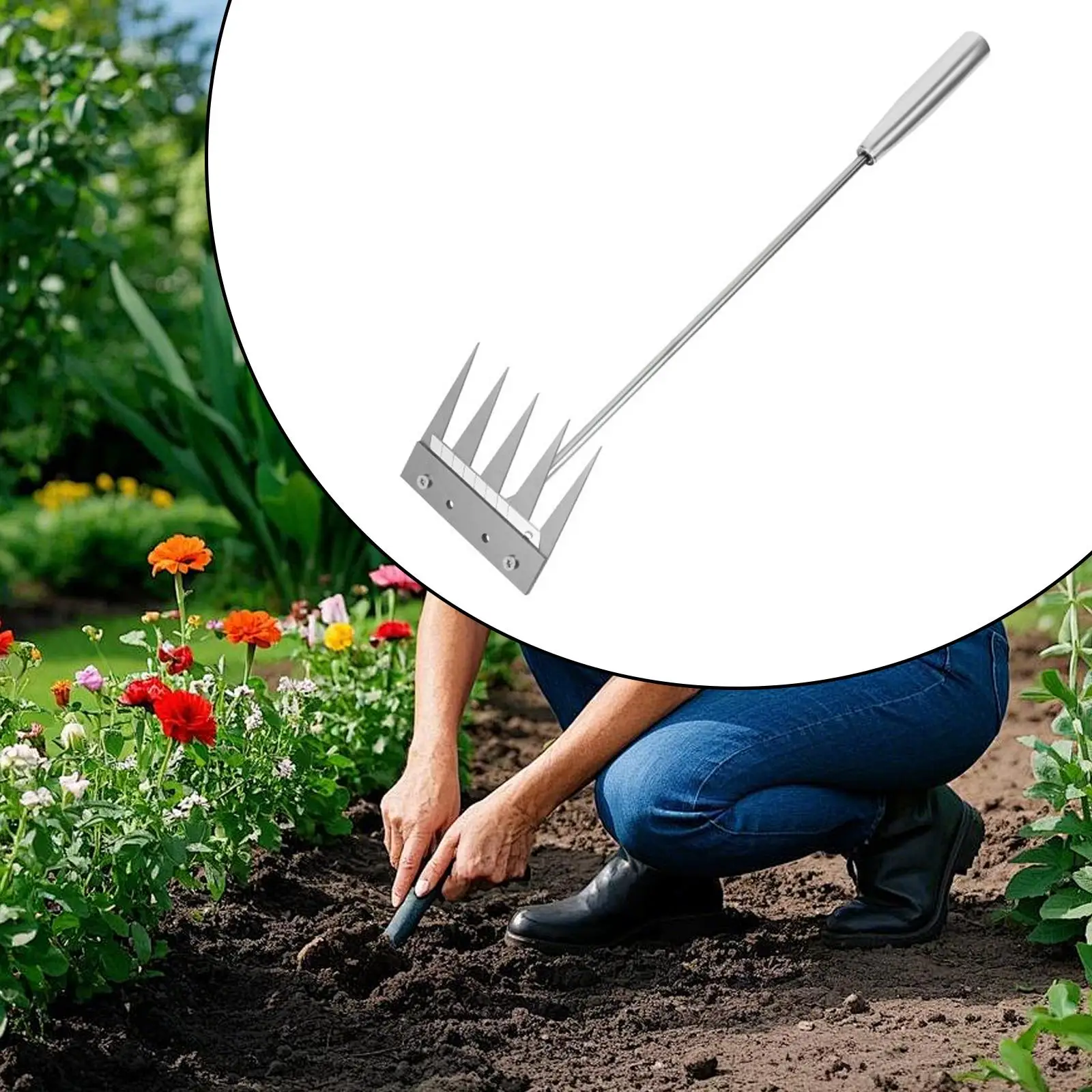 Gardening Hand Weeding Tool Durable Steel Claw for Weed Removal Weeds Extractor for Backyard and Lawn