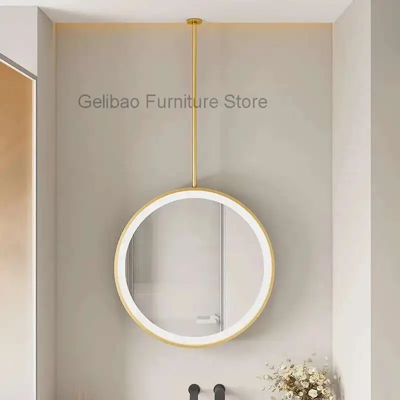 Round Large Decorative Mirrors Mirror Wall Sticker Bathroom Mirror Modern Liquidation House Light Interior Decor Home Decoration