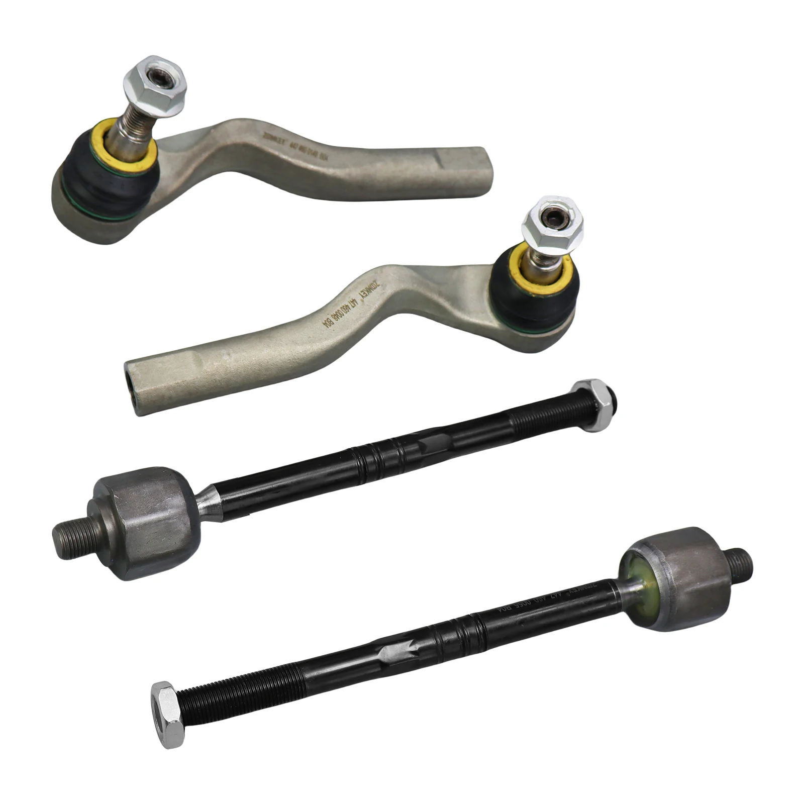 

ZOOMKEY 4x Front Inner & Outer Steering Tie Rod Ends FIT for Mercedes Metris 16-21 A4474600148 A4474600048
