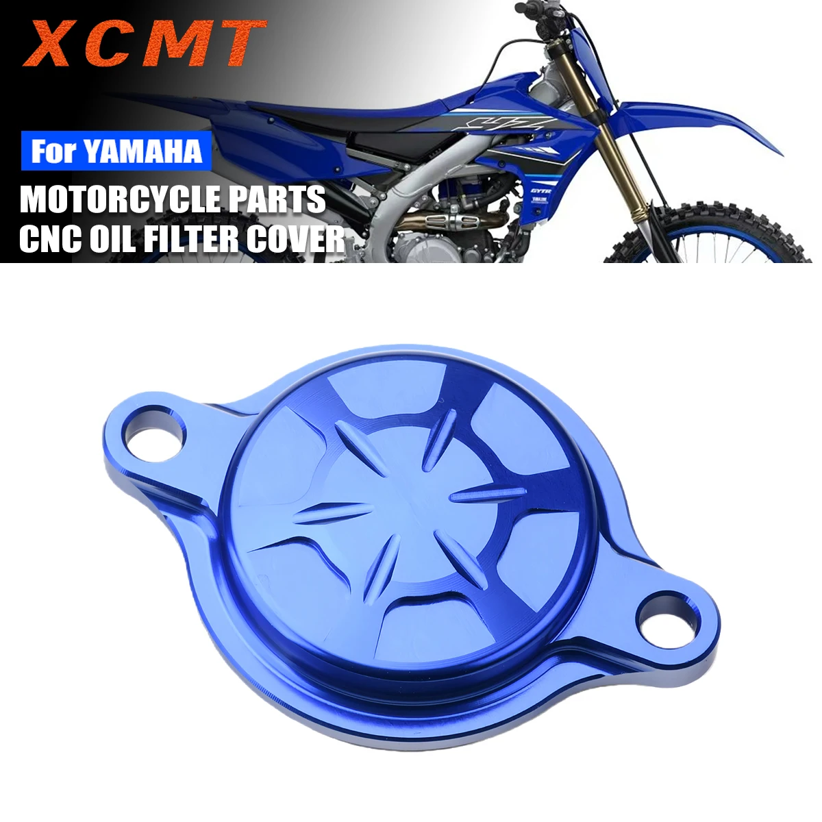 CNC Oil Filter Cover Motorcycle Accessories For YAMAHA YZ250 F FX YZ450F FX WR250F 450F 2010 2014 2015 2016-2021