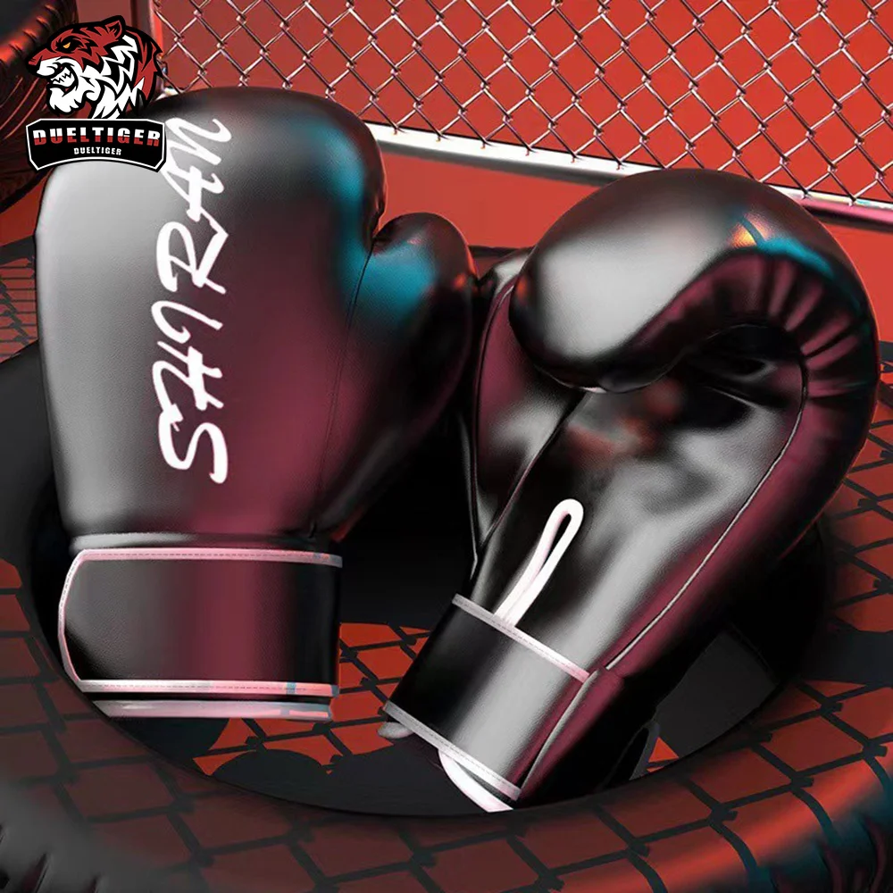 

Kick Boxing Gloves For Men Women PU Karate Muay Thai Guantes De Boxeo Free Fight MMA S anda Training Adults Kids Equipment