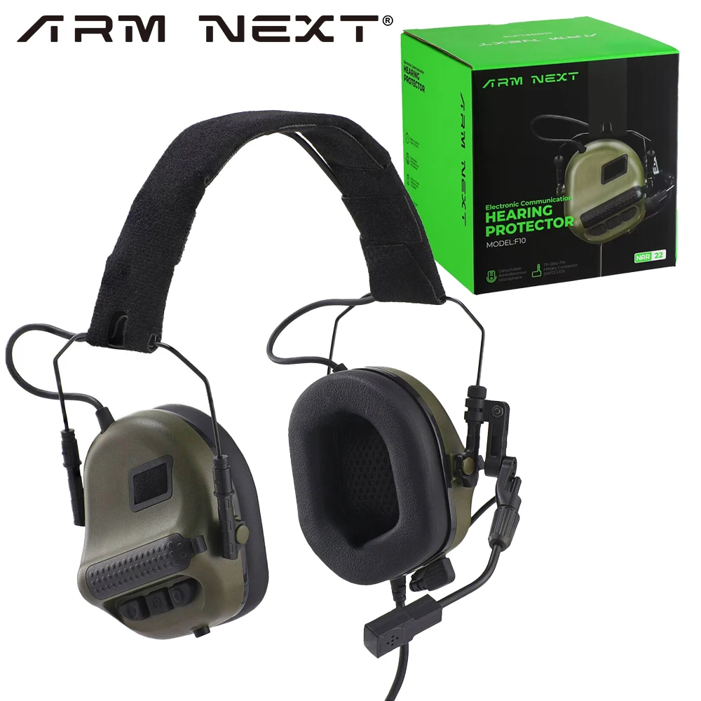 ARM NEXT Electronic Tactical Headphones Hunting Shooting Protection Noise Canceling Earmuff Military Communication Earphones