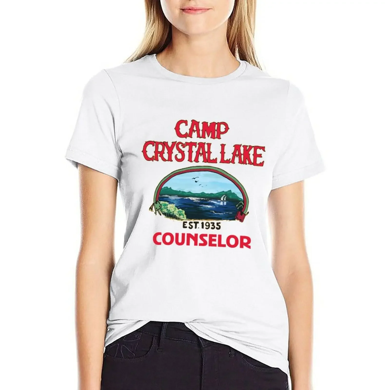 

Camp Crystal Lake T-shirt summer clothes shirts graphic tees Woman clothing