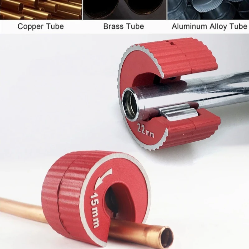 Aluminum Alloy Self-locking Pipe Cutter Circular Metric/imperial Pipe Cutter 15/22/28mm Detachable Blade Portable Hand Tools
