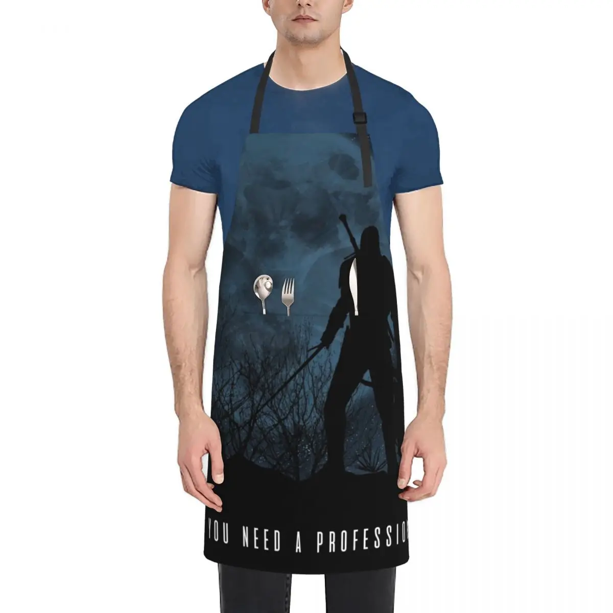 

Do you need a professional  ( Blue Night) Apron Waiter Uniforms esthetician For Men Apron