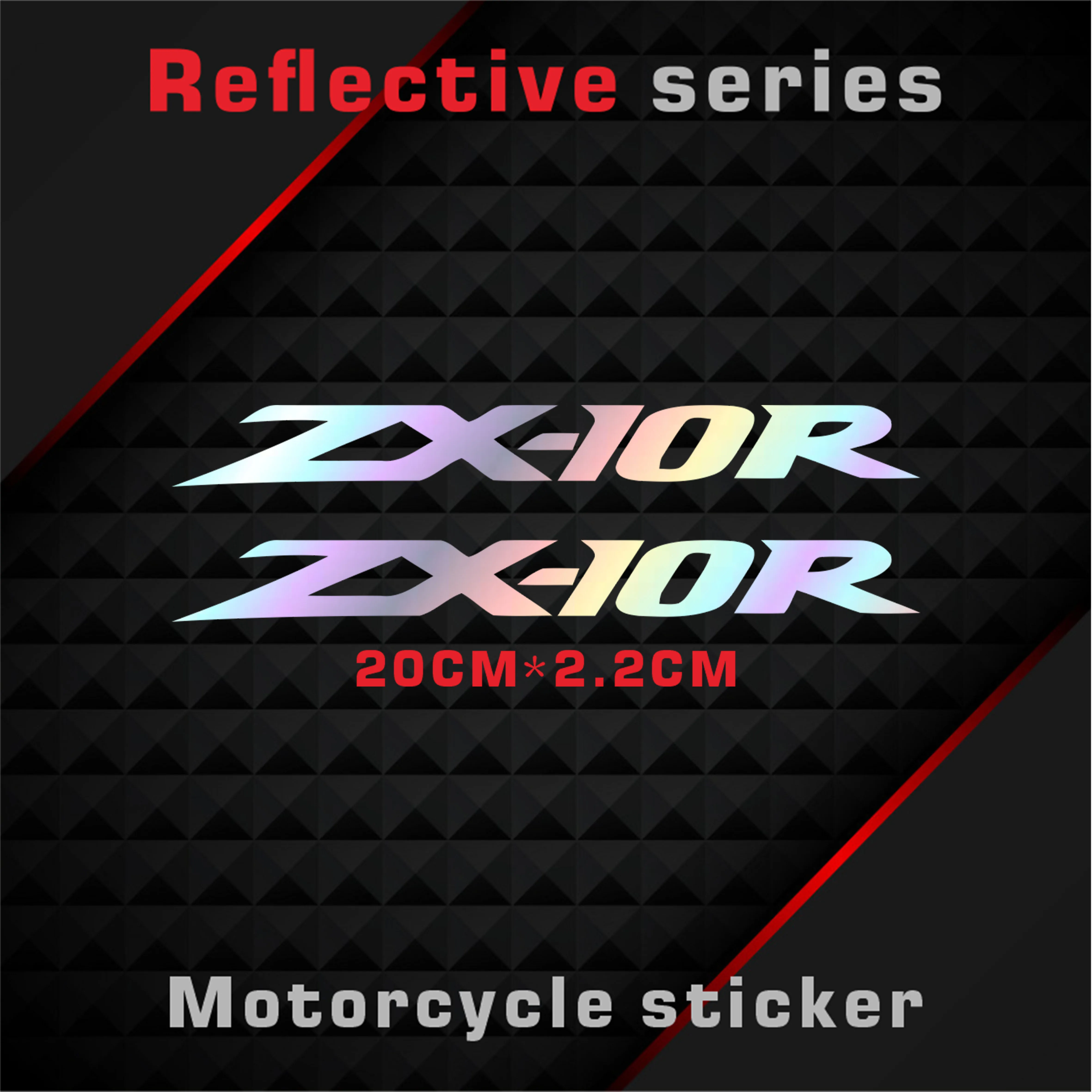 

New Motorcycle Stickers Body Reflective Waterproof Body fuel tank logo sticker Kit For ZX10R Decorative stickers