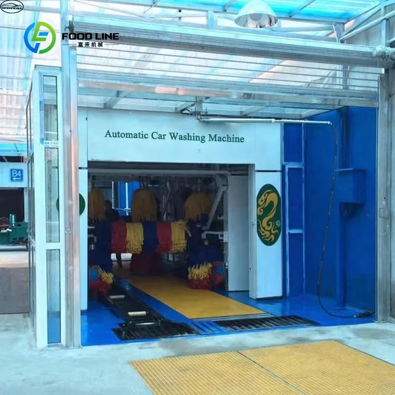 Customized Commercial Tunnel Type Automatic Car Wash Machine 9+4 Brushes With Air Dryer System Car Wash Equipment