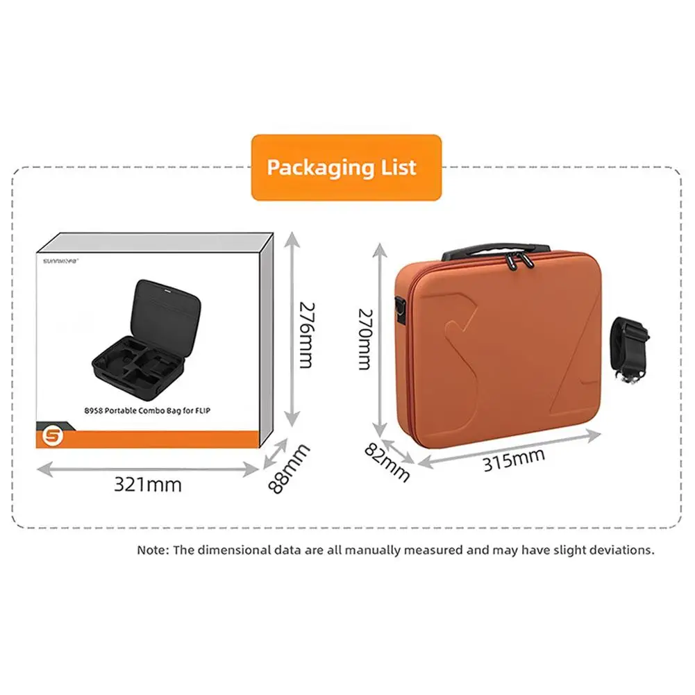 กระเป๋าถือสําหรับ DJI Flip Fly More Combo กระเป๋าสะพายซิปแบบพกพาสามารถจัดระเบียบ Flip Drone RC2/RC-N3 Remote Charger แบตเตอรี่