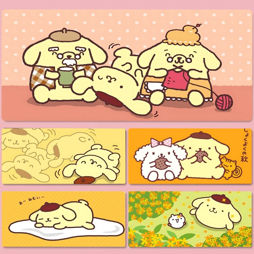 

Cute P-Pom Pom P-Purin Mousepad New Arrivals Large Gaming Mousepad L XL XXL Gamer Mouse Pad Size For Keyboards Mat