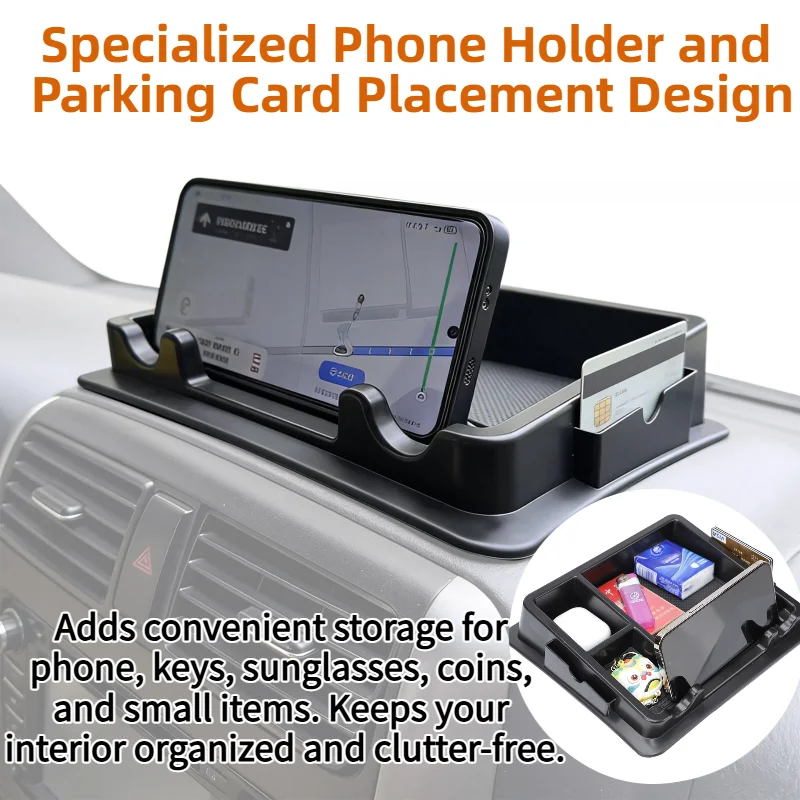 Car Dashboard Storage Box Central Gear Shift Organizer Tray Phone Cup Holder MT Model for Suzuki Jimny 2007-2017 Accessories