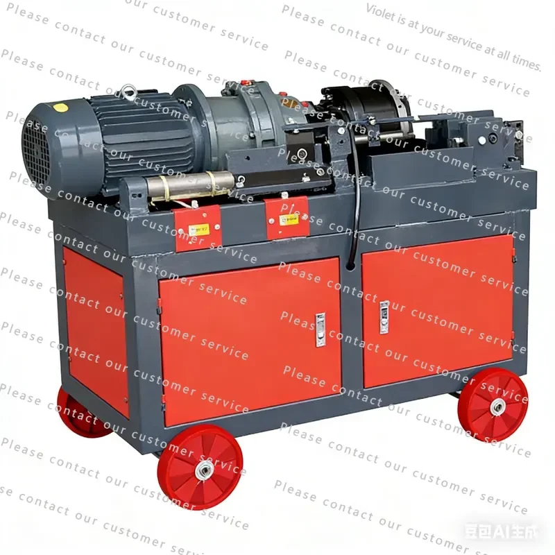 High Quality 5.5kw Electric Automatic Threading Machine Steel Rebar New Condition 300mm Max Thread Length