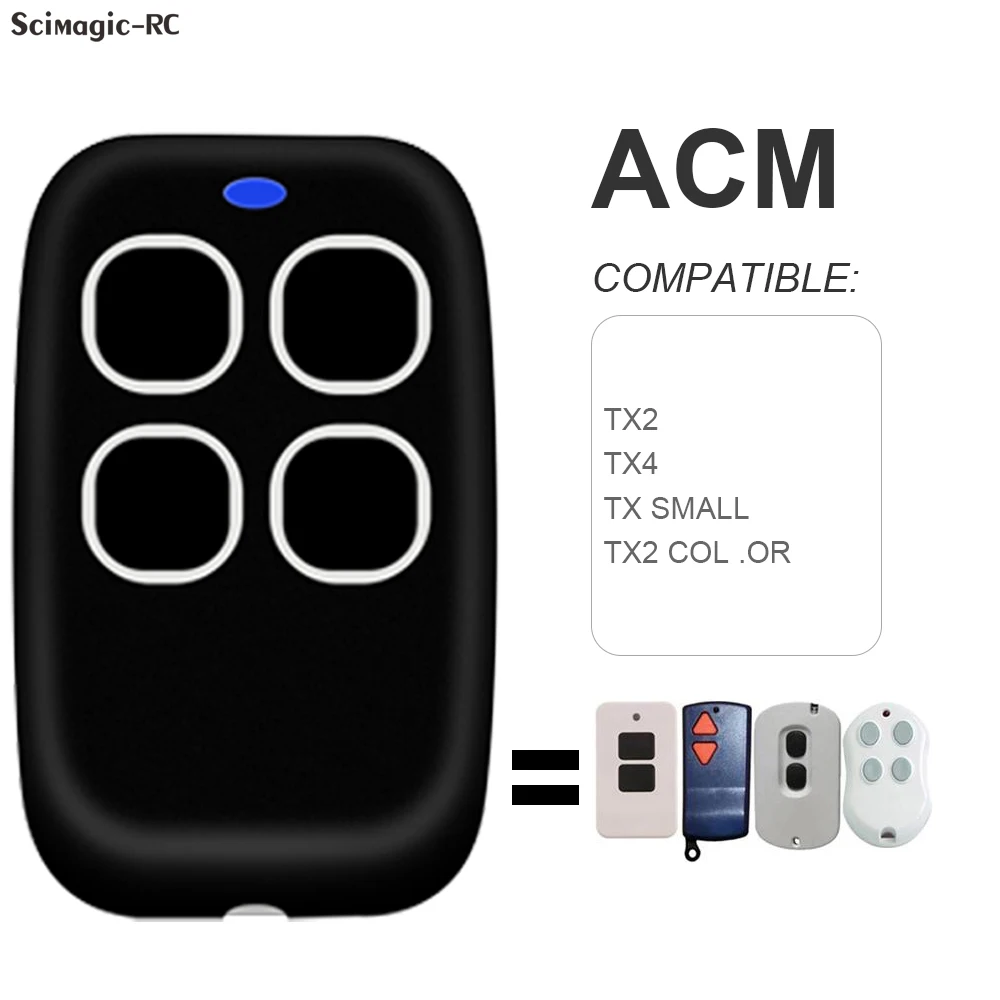 Garage Door Opener Gate Key Fob 433.92MHz ACM TX2 / TX4 / TX SMALL / TX2 COLOR Multi Frequency Remote Control