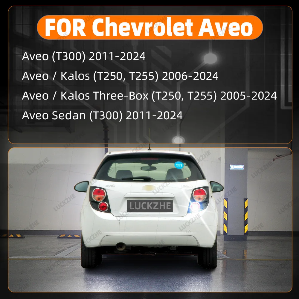 2pcs LED Reverse Light Blub Backup Lamp P21W BA15S 7506 Canbus For Chevrolet Aveo Kalos 2005-2018 2019 2020 2021 2022 2023 2024