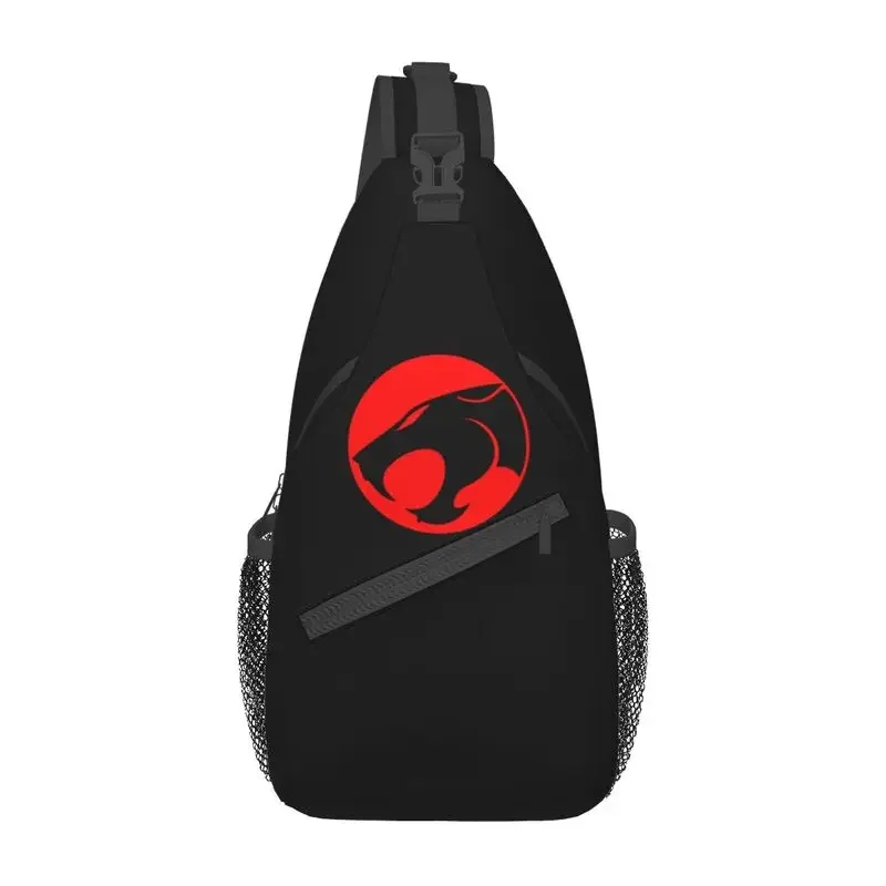 

Custom Cartoon Anime Thundercats Sling Chest Crossbody Bag Men Casual Shoulder Backpack for Travel Cycling