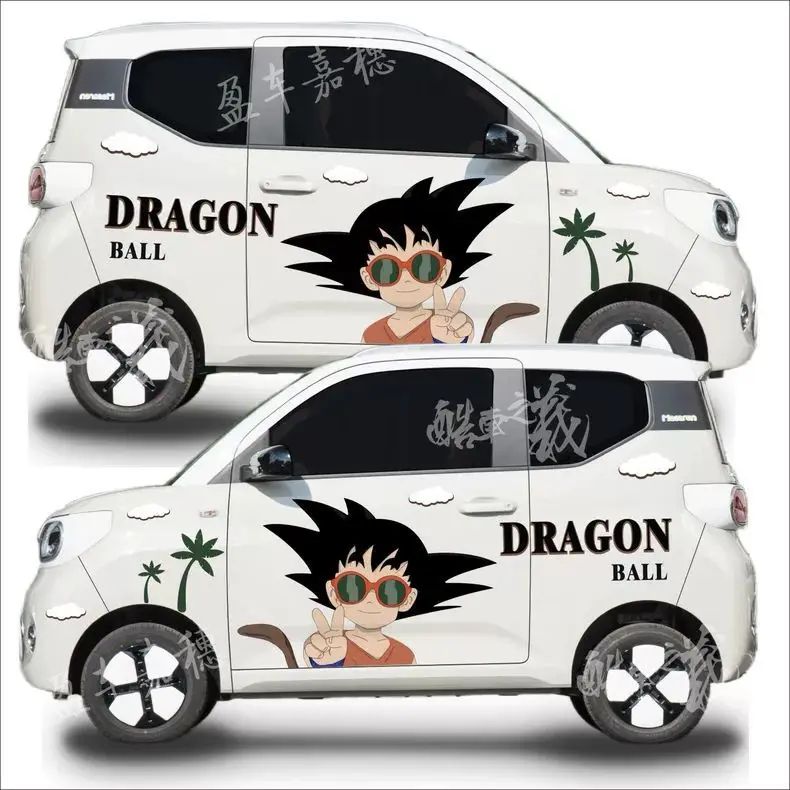

Dragon Ball Car Sticker Anime Decoration Two-Dimensional Body Sticker Scratch Cover Son Goku Bulma Vegeta Car Accessories Gift