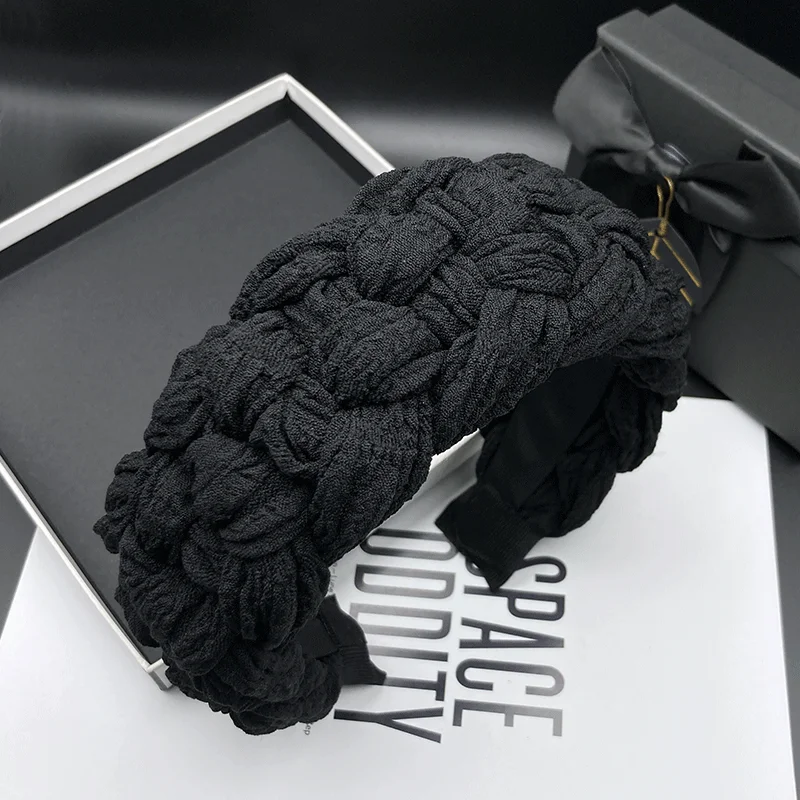 

Модная новая ультраширокая белая повязка-заколка для волос с высоким выступом над линией шеи для фиксации волос на улице и при мытье лица