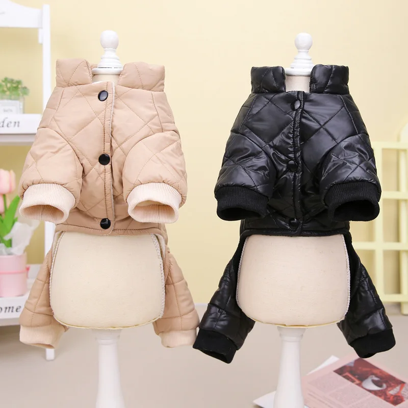 Waterproof Warm Dogs Jumpsuits Winter Dog Clothes Puppy Overalls For French Bulldog Clothing Chihuahua York Coat Pet Jackets Pug