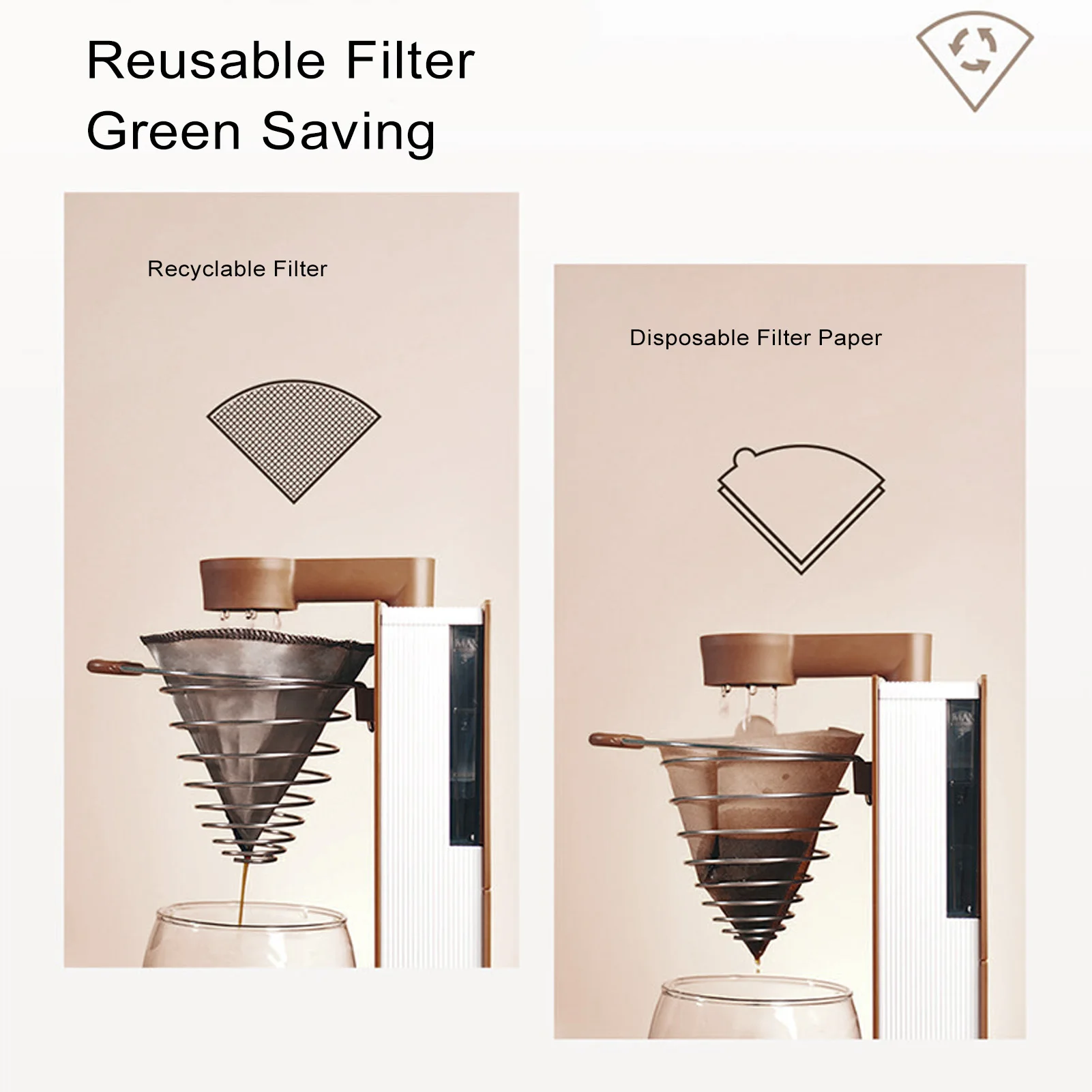 Mesin Kopi Tuang Elektrik 300Ml Dapat Dilipat Dapat Dilepas 7 Lubang Pembuat Kopi Tetes Berbentuk Buku untuk Rumah Perjalanan Kantor