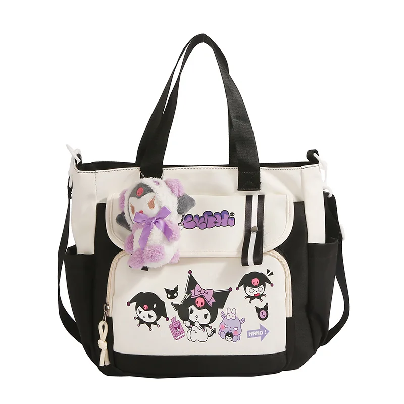 Sanrio Crossbody Bag for Girls Large Capacity Oxford Shoulder Bag Middle School Student Handbag book tutoring bag