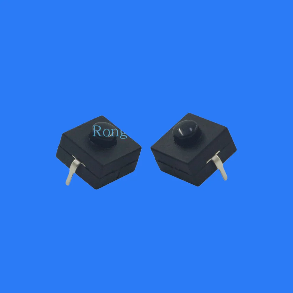 100pcs/ YT-1212-112DA strong flashlight power switch two-pin alignment self-locking button on and off