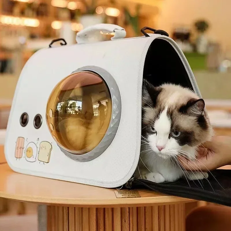 

Transparent Shoulder Bag Fashionable Space Capsule Various Styles Portable Foldable Backpack for Cats Transport Pet Products Cat