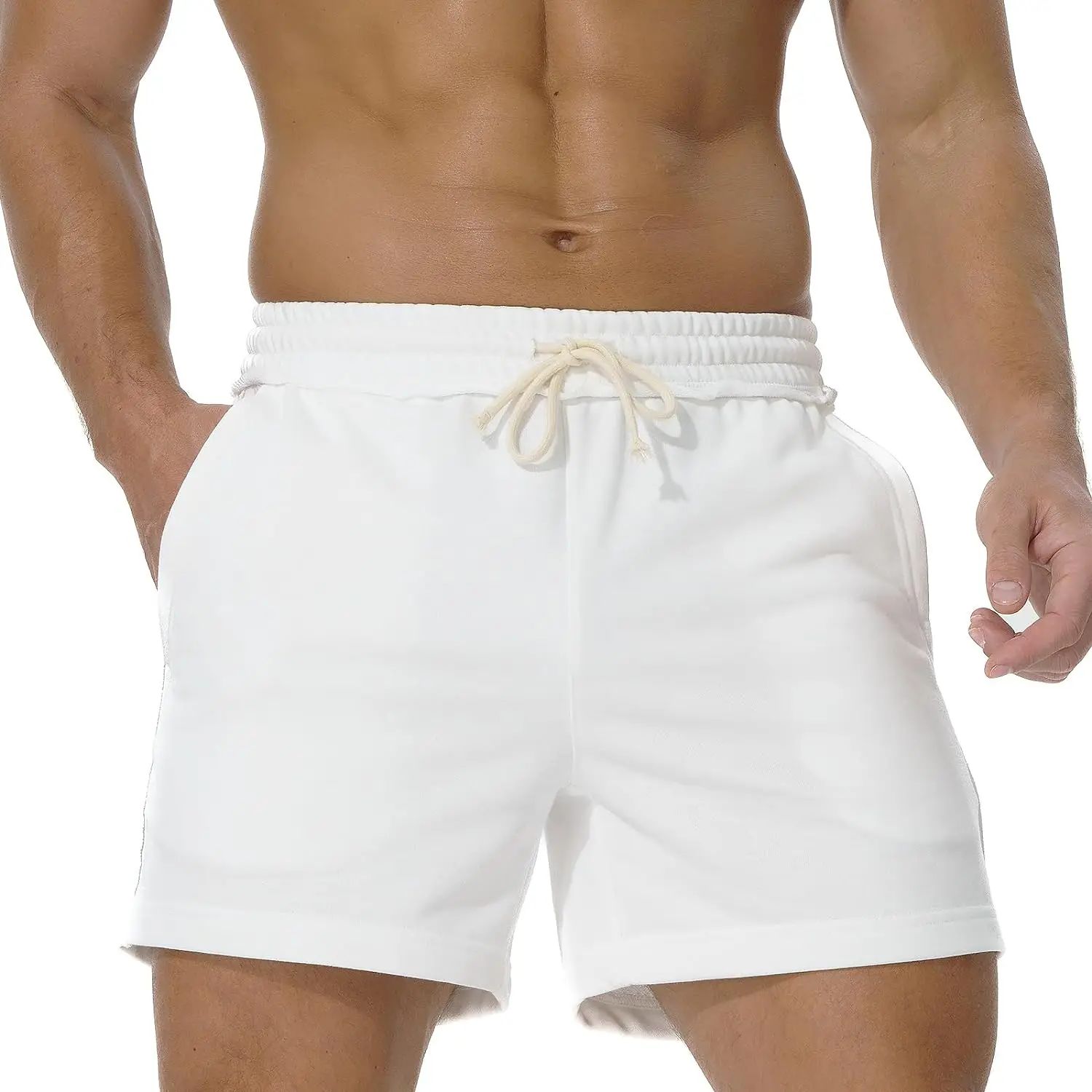 AIMPACT Mens Athletic Gym Shorts 5.5