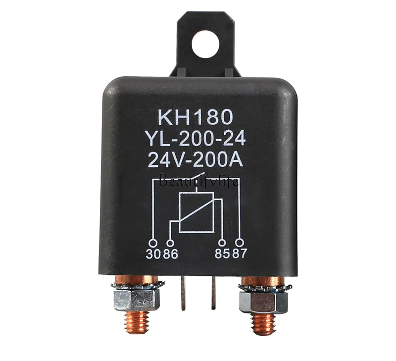 KH180YL-200A/120A Normally Open 4-Foot Starting Relay Current Contactor High Power Automobile Relay