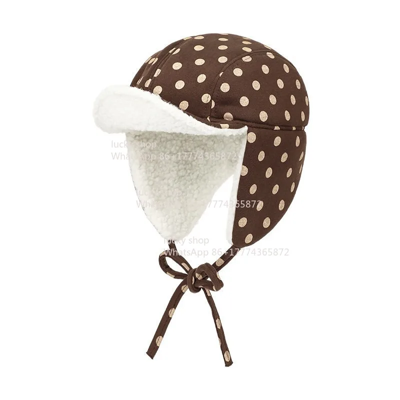 Simple Personality Autumn and Winter Velvet Warm Ear Protector Baotou Hat Versatile