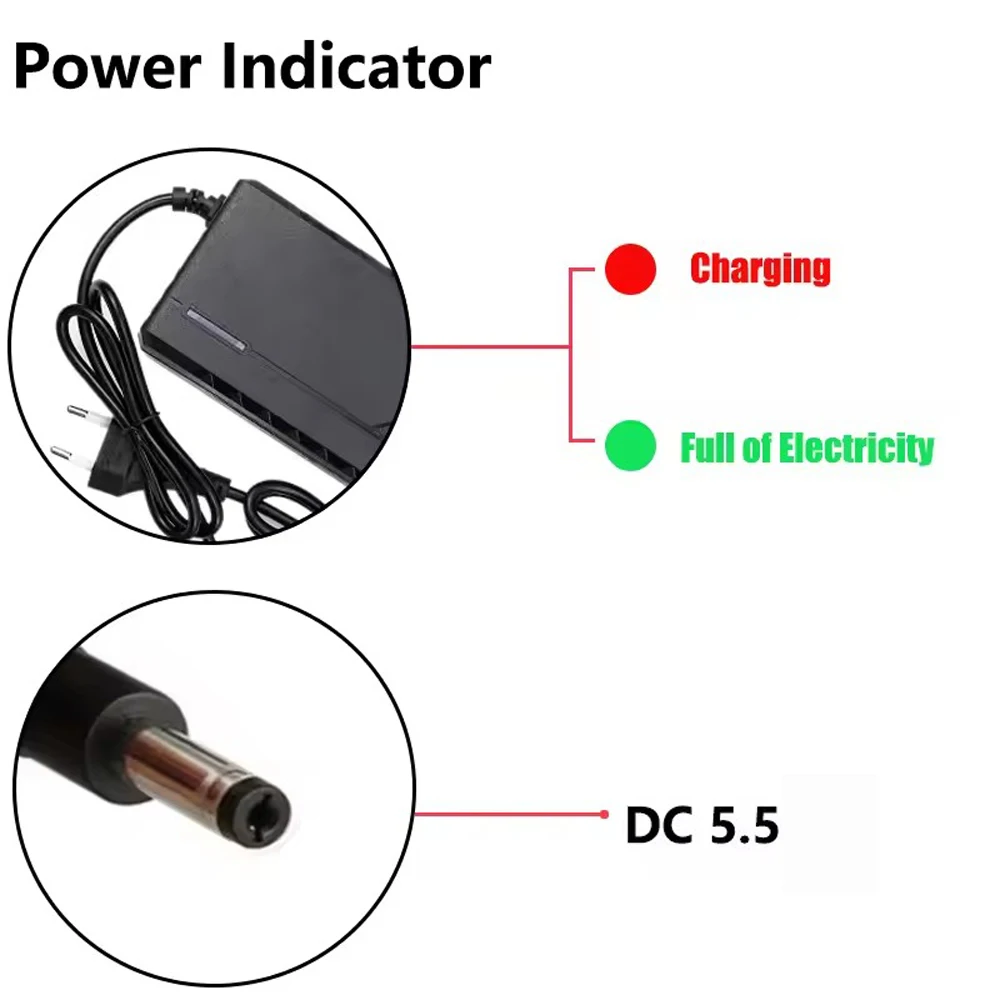 Li-ion Battery Charger For E-bike Electric Bicycle 12V 24V 36V 48V 60V 72V DC Power Adapter Charger Lithiun Battery Chargers image 3