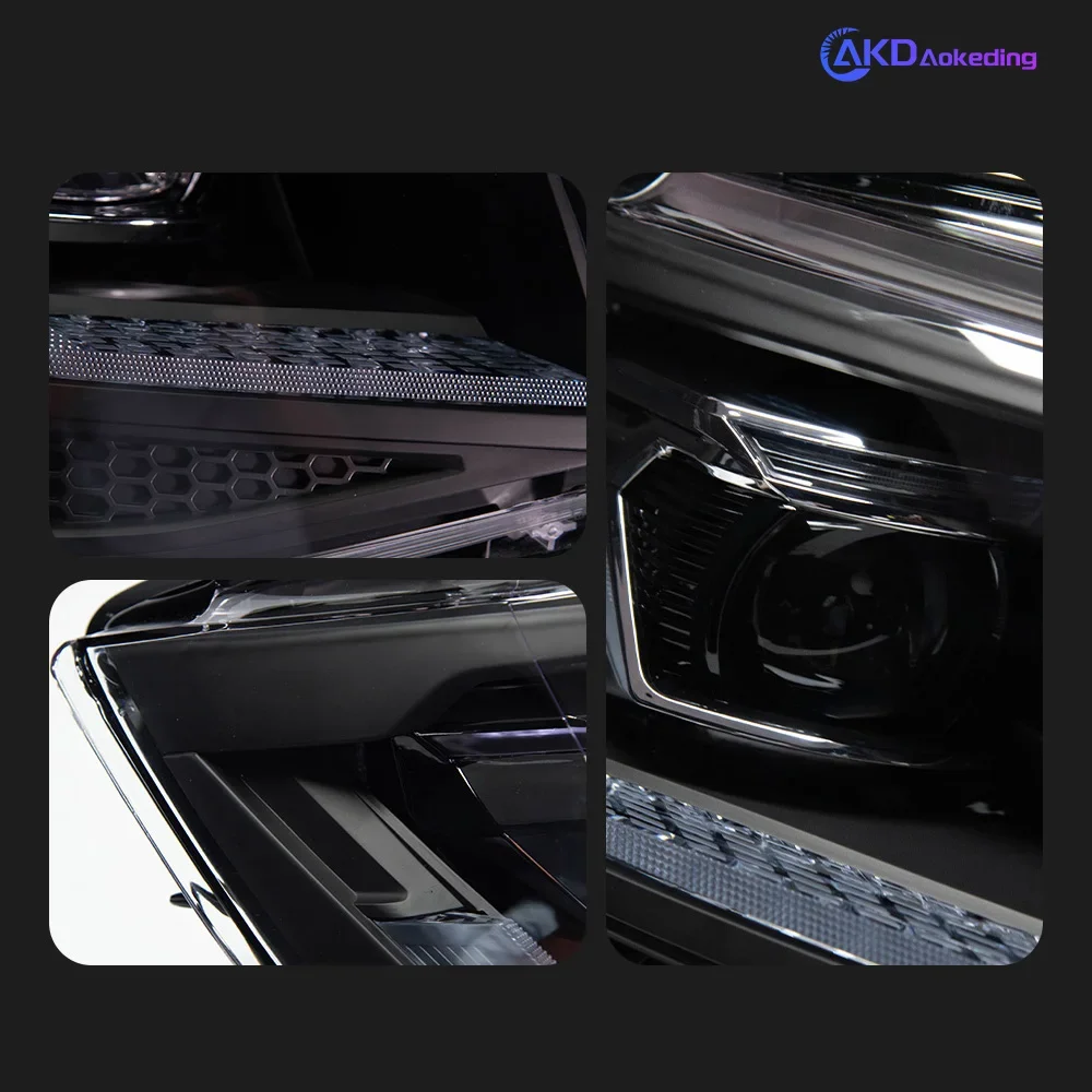 تصفيف السيارة رئيس مصباح لشركة فولكس فاجن مولتيفان T5 LED العلوي العارض عدسة 2010-2021 T6 إشارة قافلة Drl اكسسوارات السيارات