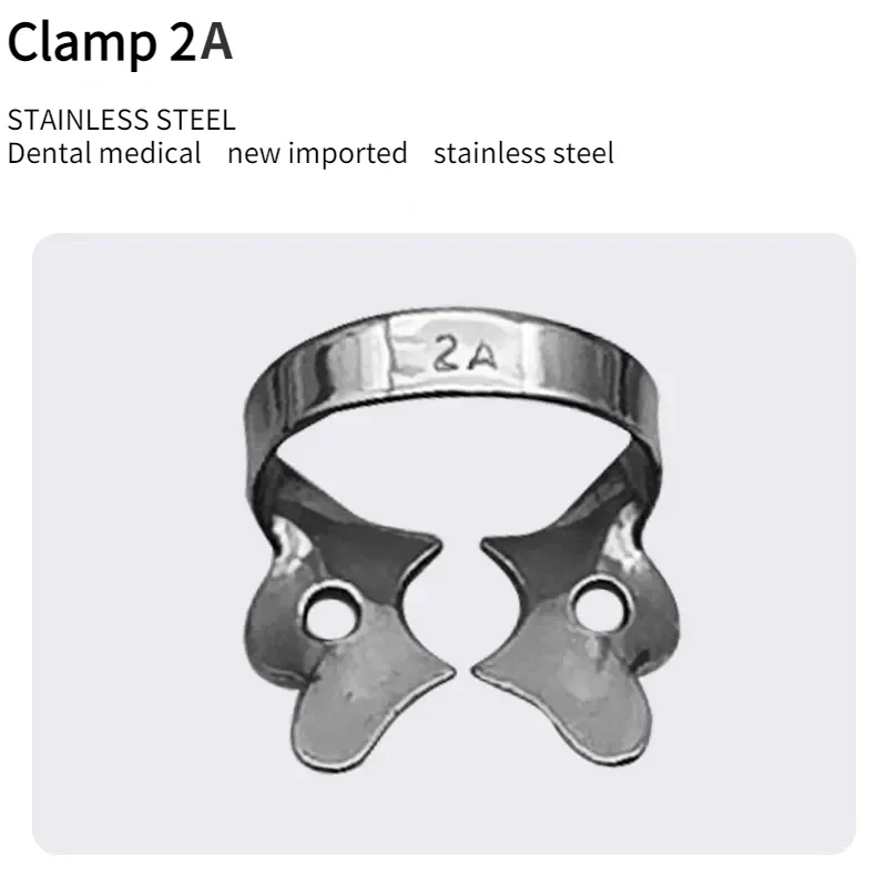 Dental Rubber Barrier Steel Clip Stainless Front Tooth Clip Rear Molar Sharp Tooth Clip Deciduous Dental Instruments