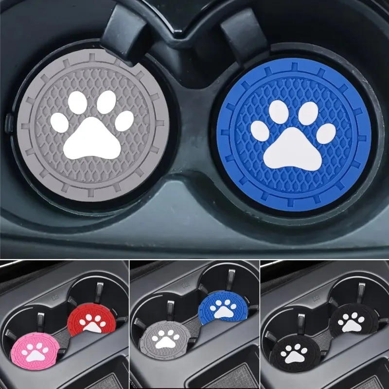 Car Drink Holder Coaster Universal Auto Anti-slip Cup Holder Insert Coaster Creative Cat Claw Car Mats Car Interior Accessories