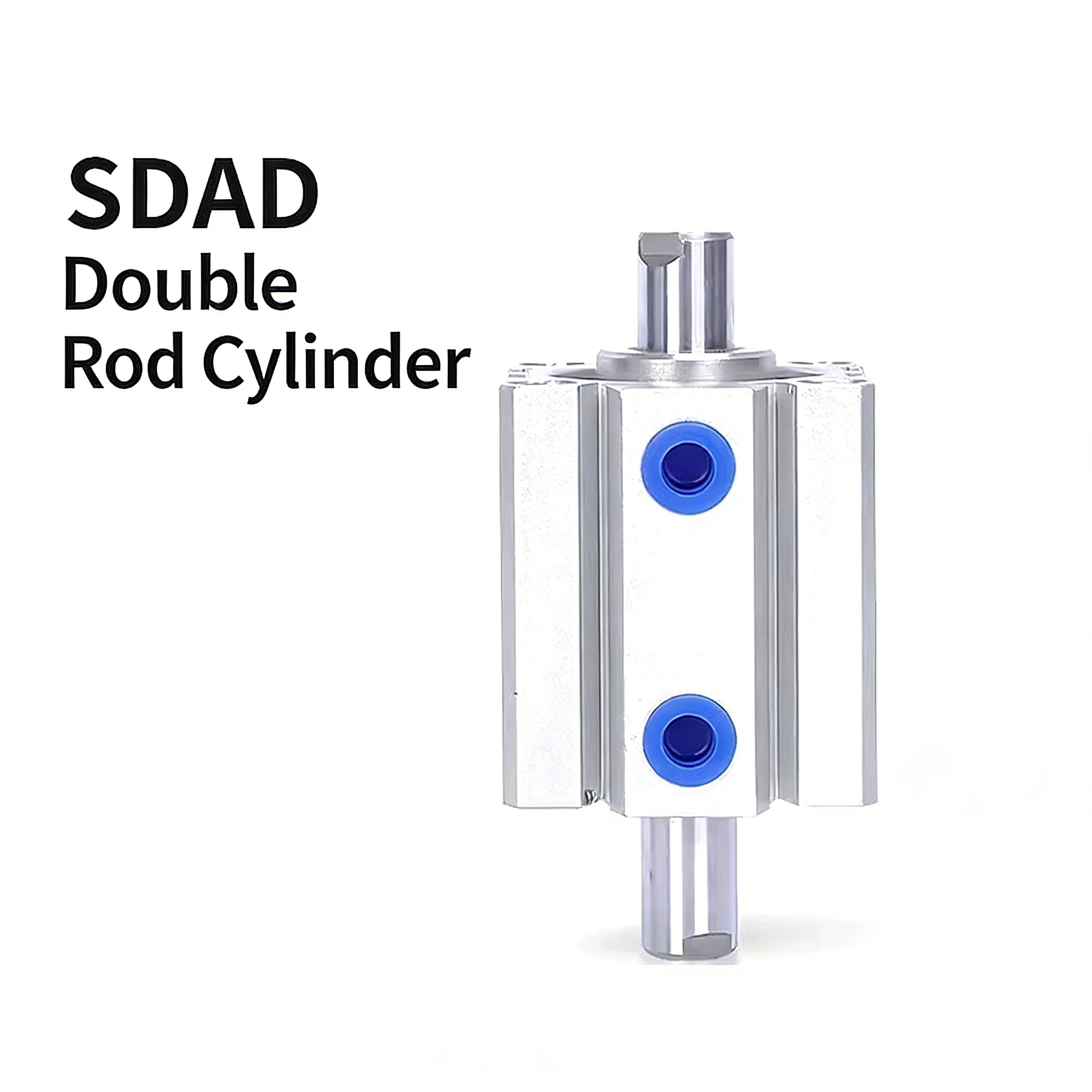 

Thin Cylinder Double Outlet Double Head Double Shaft Bidirectional SDAD20/25/32/40/50/63/80/100X10X15
